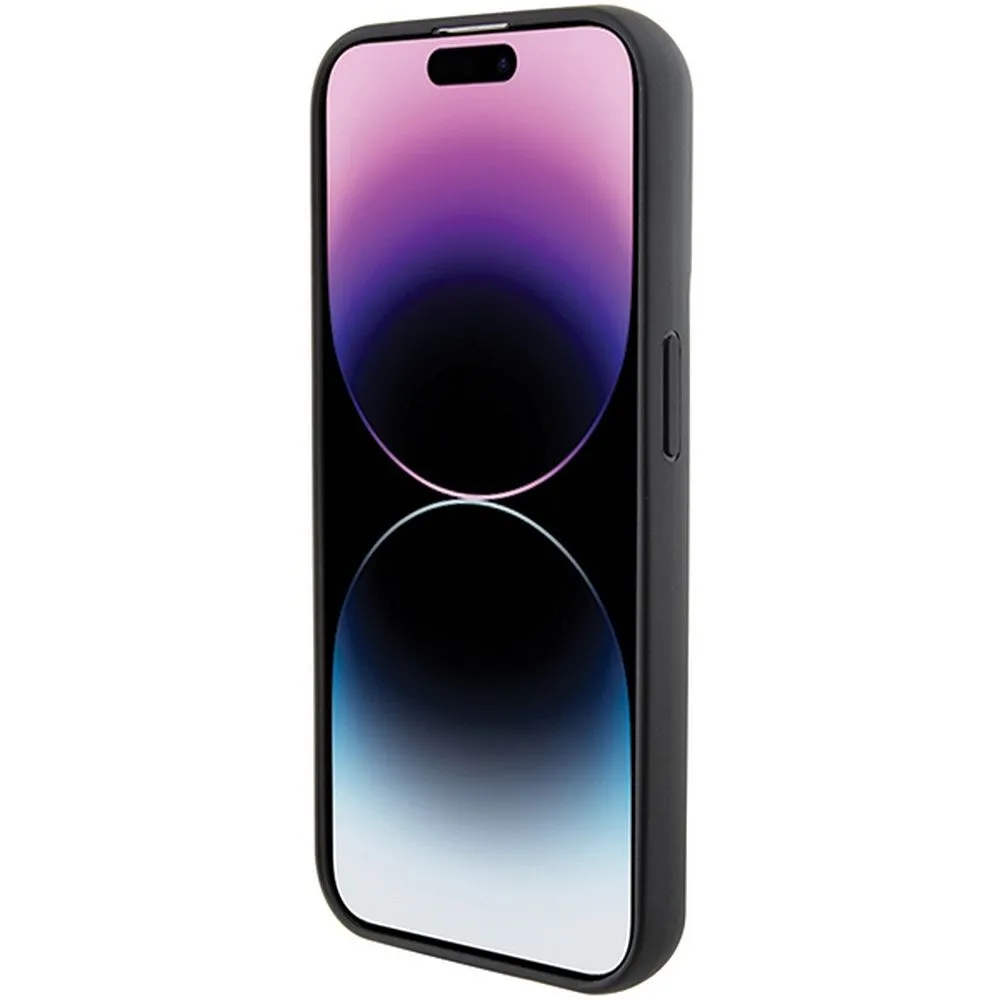 KARL LAGERFELD case for IPHONE 14 Pro Max KLHCP14XGSACHPK (Gripstand Saffiano choupette PIN) black - Image 13