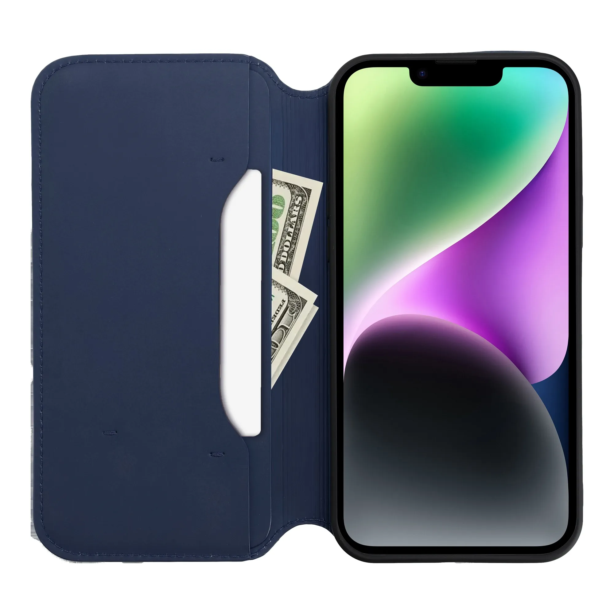 DUAL POCKET Book case for SAMSUNG A55 navy - Image 5