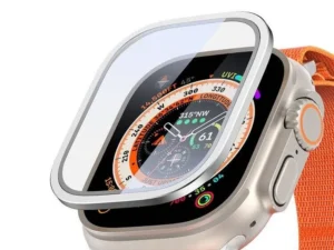 DUX DUCIS tempered glass FLAS with frame for Apple Watch Ultra / Ultra 2 49 mm silver
