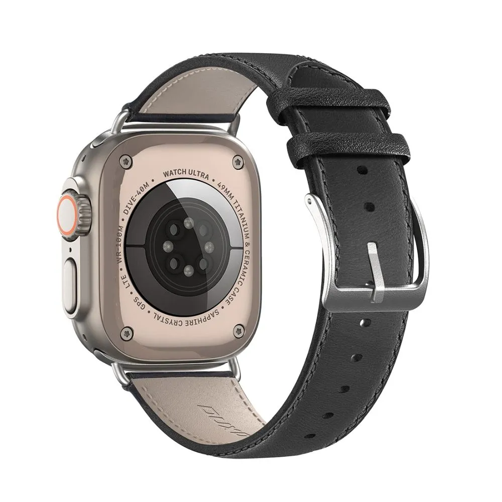 DUX DUCIS strap YS genuine leather for Apple Watch 42 / 44 / 45 / 49 mm black - Image 2