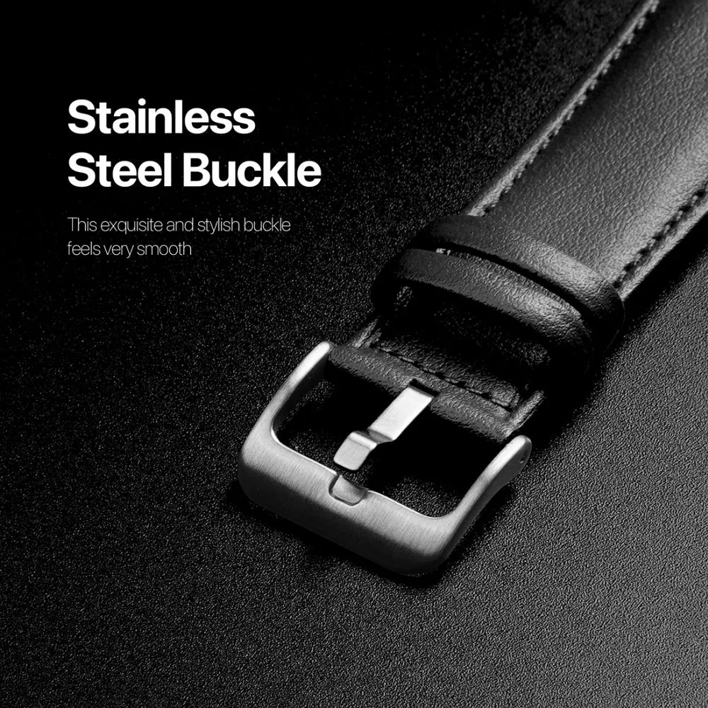 DUX DUCIS strap YS genuine leather for Apple Watch 42 / 44 / 45 / 49 mm black - Image 5