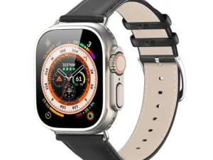 DUX DUCIS strap YS genuine leather for Apple Watch 42 / 44 / 45 / 49 mm black