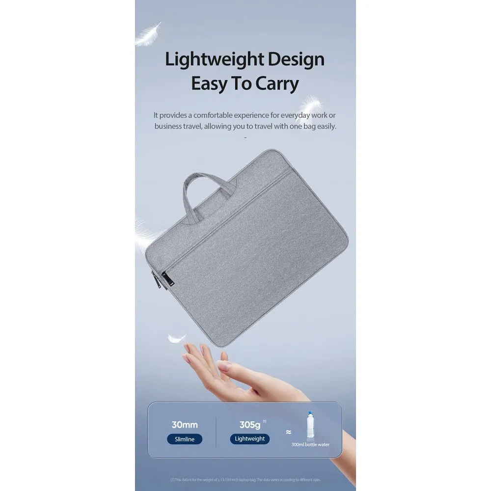 DUX DUCIS bag LBTC for laptop 15.5-16" Horizontal Handbag light grey - Image 16