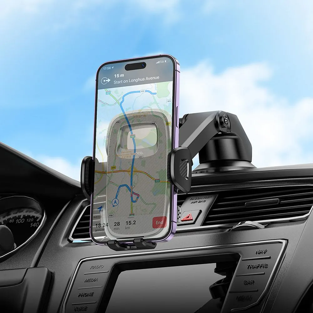 HOCO car holder for windshield / center console H15 dark night black