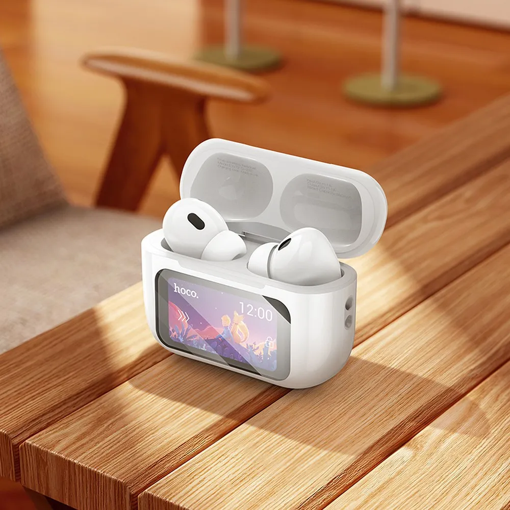HOCO wireless earphones bluetooth with touch screen TWS ANC EW72 white - Image 8