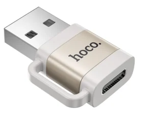 HOCO adapter OTG USB A (male) to Type C (female) 3A UA31D gray
