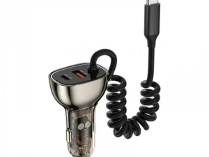 WiWU - Car Charger Wi-QC016 90W with cable USB C with USB A i USB C sockets