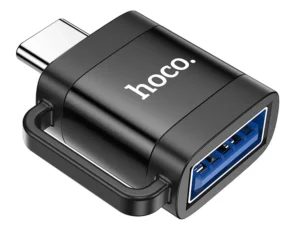 Hoco 3A UA31C fekete OTG USB-C–USB-A átalakító