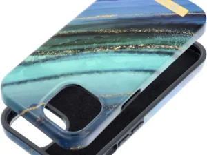 FORCELL F-PROTECT Mirage case compatible with MagSafe for IPHONE 15 jade marble