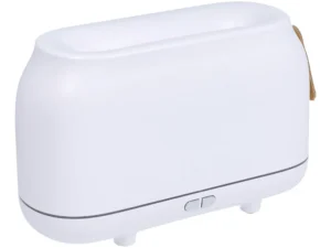 Colorful flame aromatherapy machine / humidifier / diffuser Art Deco model HZ005 white