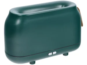 Colorful flame aromatherapy machine / humidifier / diffuser Art Deco model HZ005 dark green