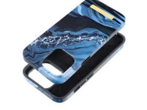FORCELL F-PROTECT Mirage case compatible with MagSafe for IPHONE 14 Pro Max  ocean marble