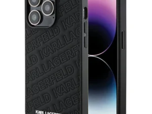 KARL LAGERFELD case for IPHONE 15 Pro KLHCP15LPQKPMK (Quilted Pattern) black