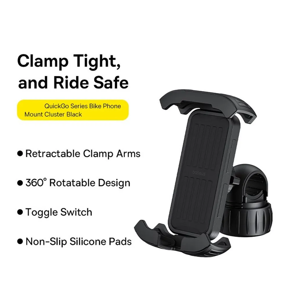 BASEUS bicycle / motorcycle holder for handlebar QuickGo C40561500113-00/BS-CM024 black - Image 12