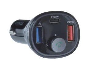 ART transmiter FM bluetooth 5.0 + USB A QC3.0 + Typ C (total 30W) FM-73 black