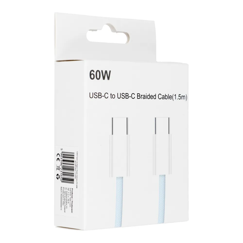 Cable Type C to Type C PD QC3.0 3A 60W C263 1,5 m blue - Image 3