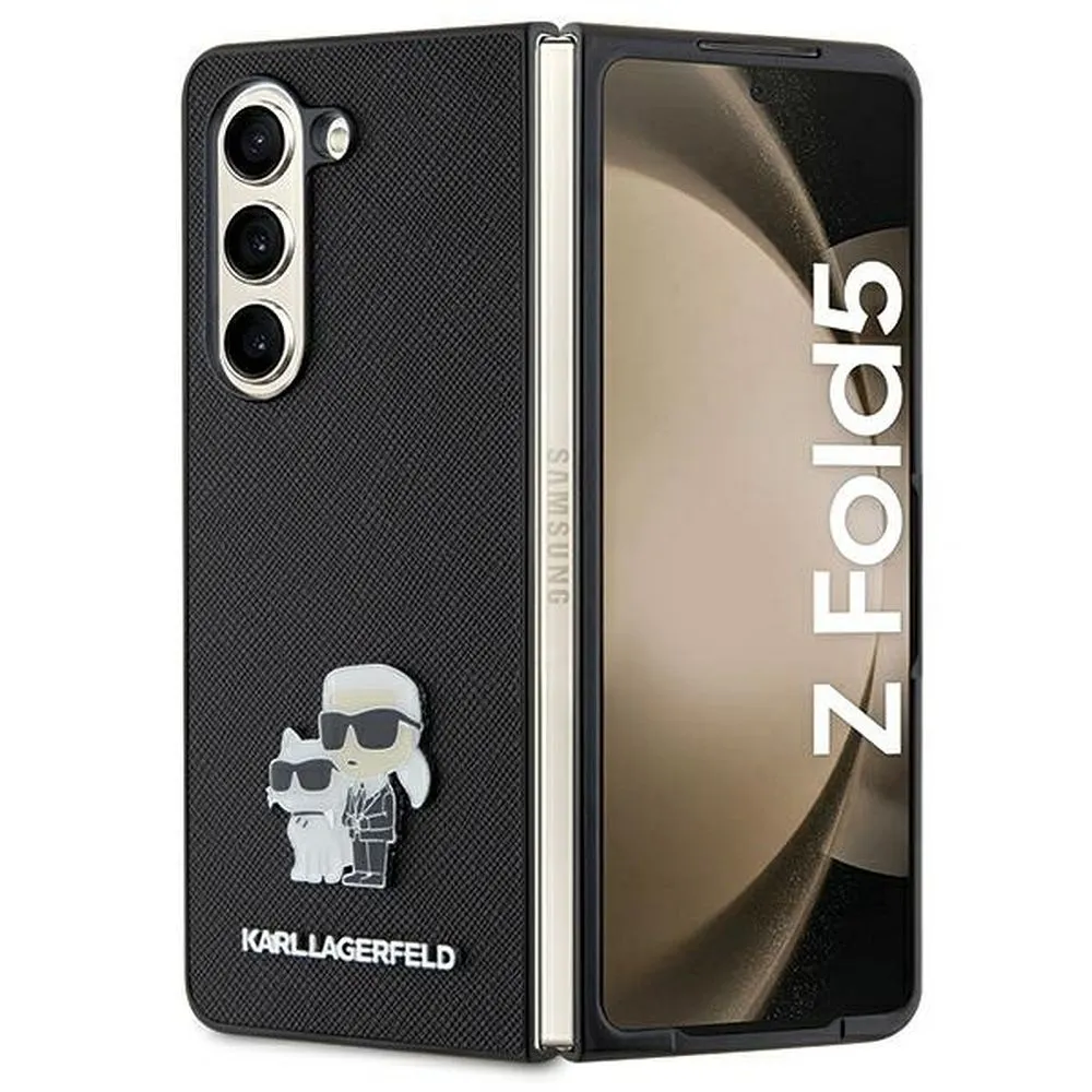 KARL LAGERFELD case for SAMSUNG Z Fold 5 KLHCZFD5SAKCNPK (Saffiano K&C PIN) black