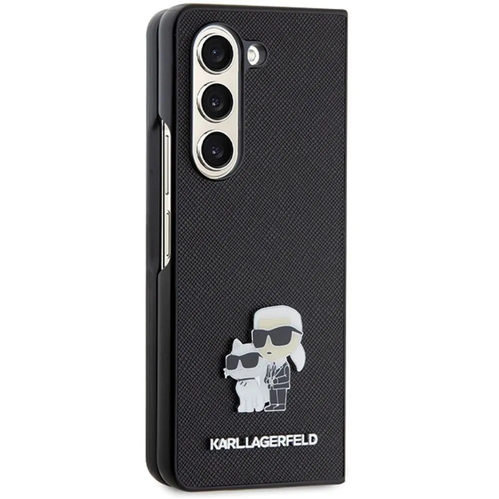 KARL LAGERFELD case for SAMSUNG Z Fold 5 KLHCZFD5SAKCNPK (Saffiano K&C PIN) black - Image 11