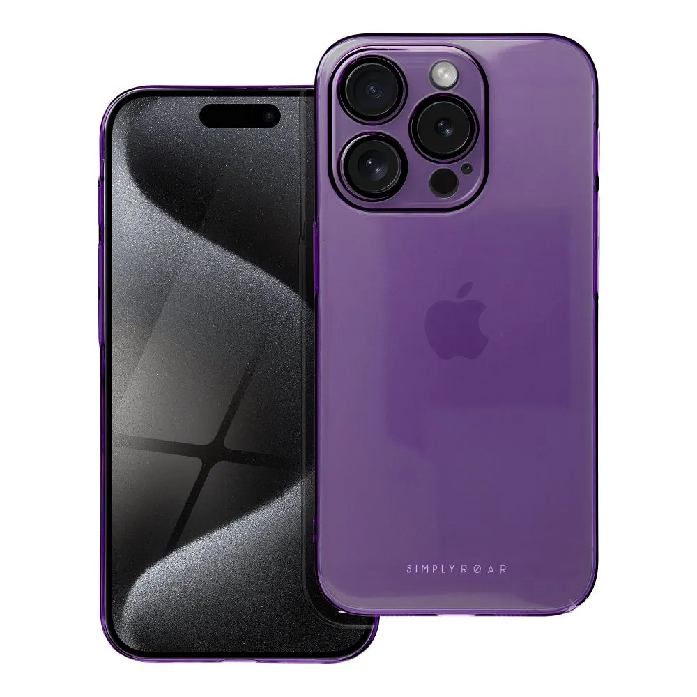Roar Pure Simple Fit Case - for iPhone 15 Pro purple