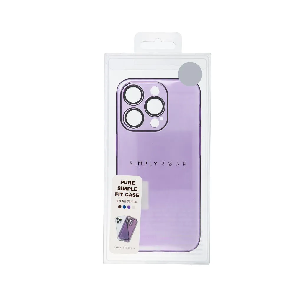 Roar Pure Simple Fit Case - for iPhone 15 Pro purple - Image 4