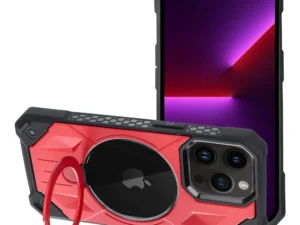 ARMOR MAG COVER case compatible with MagSafe for IPHONE 13 Pro Max red