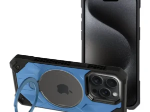 ARMOR MAG COVER case compatible with MagSafe for IPHONE 15 Pro Max blue