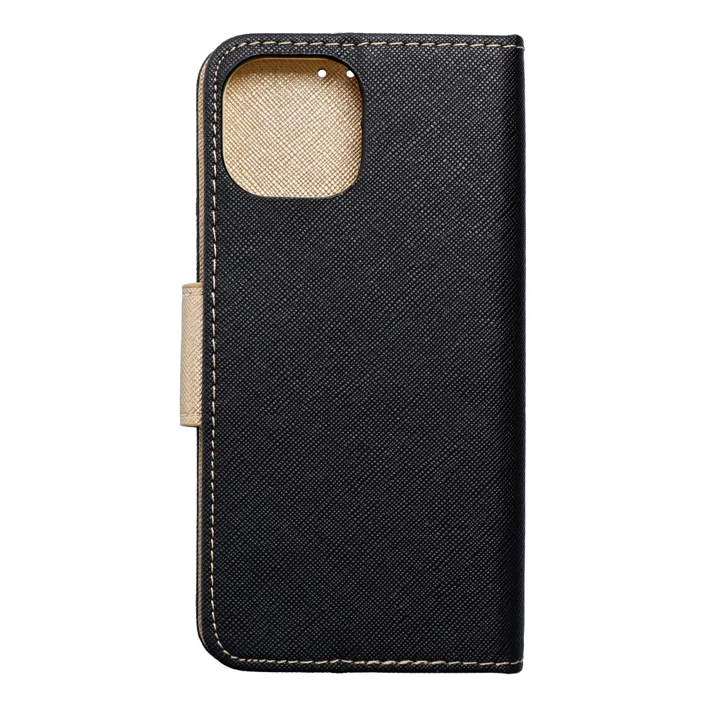 FANCY Book case for IPHONE 15 black / gold - Image 2
