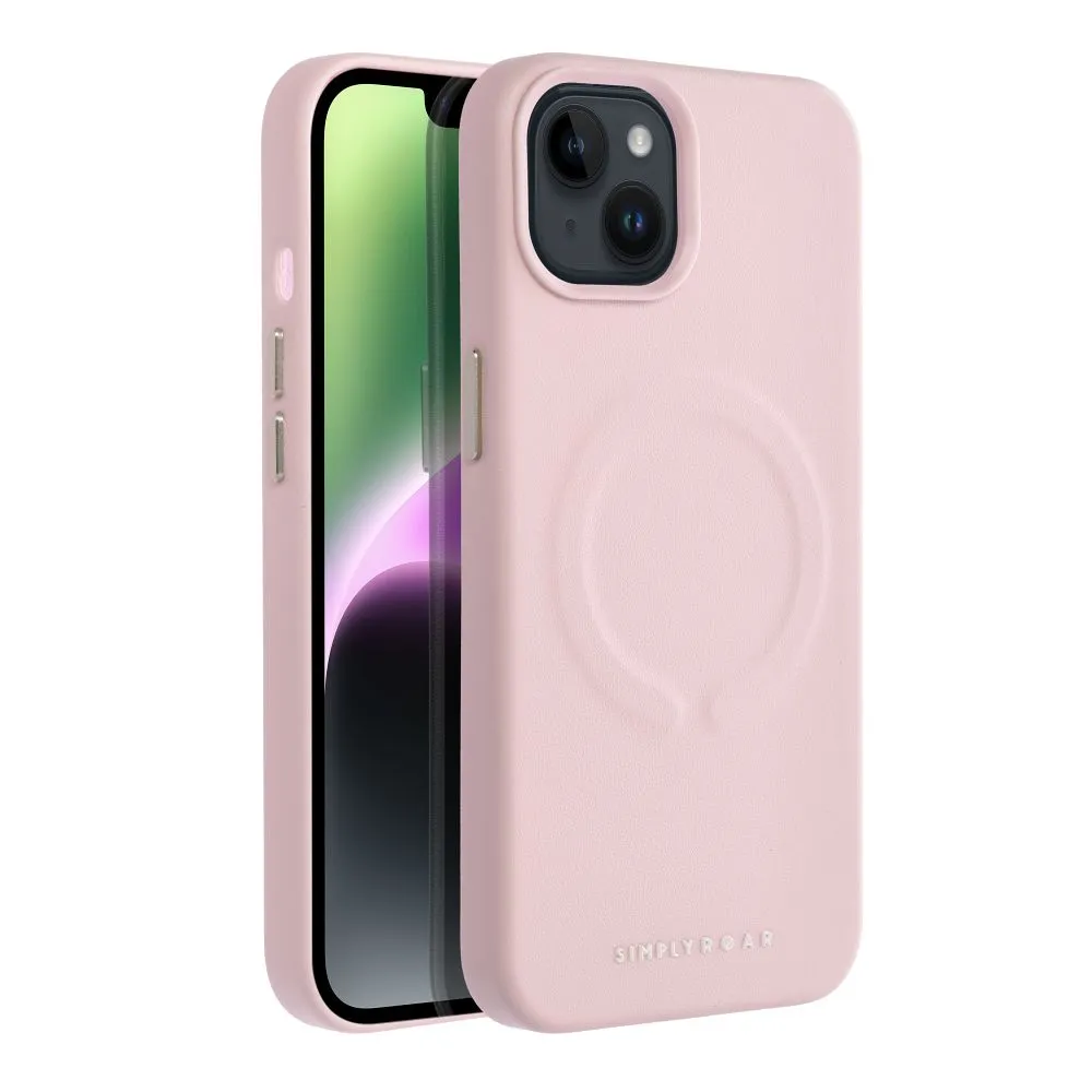 Roar Leather Mag Case - for iPhone 14 Pro Max hot pink