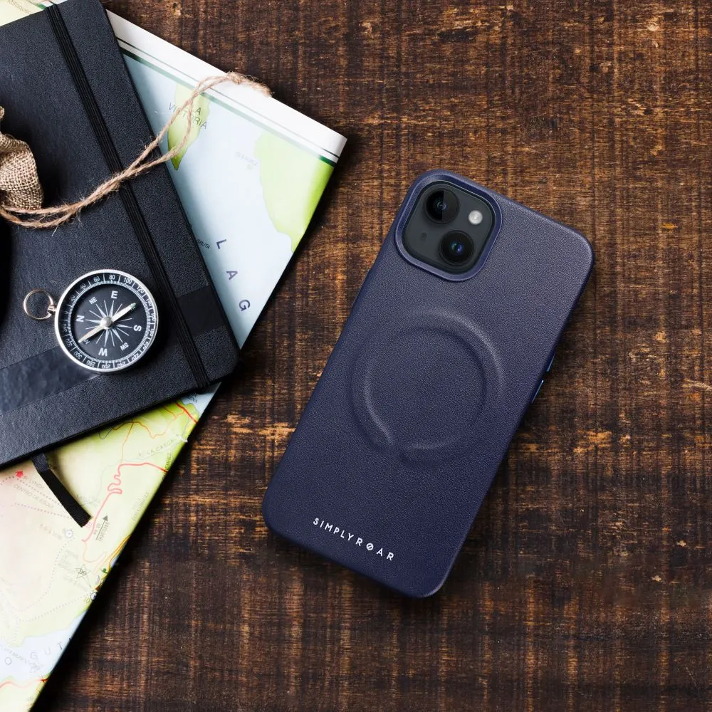 Roar Leather Mag Case - for iPhone 14 Pro Max navy - Image 6