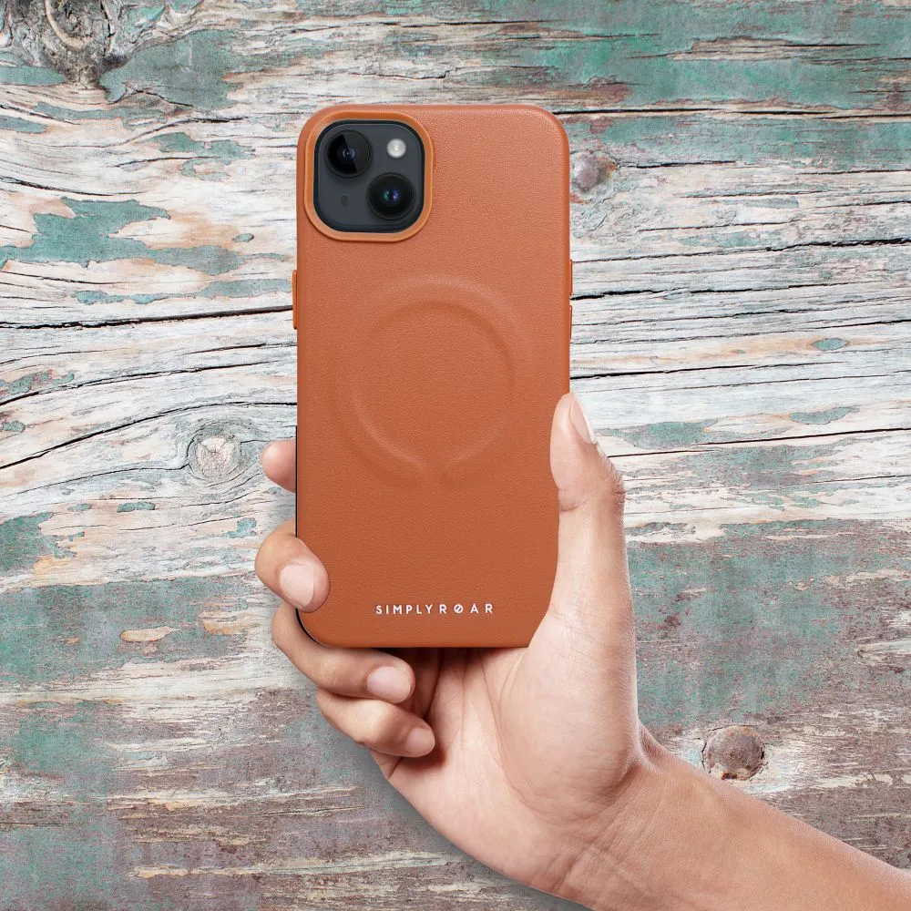 Roar Leather Mag Case - for iPhone 14 Pro Max Brown - Image 7