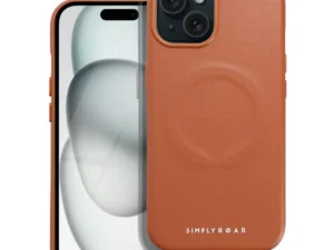 Roar Leather Mag Case - for iPhone 15 Brown