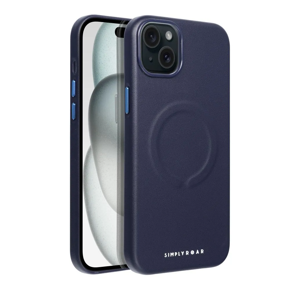 Roar Leather Mag Case - for iPhone 15 Plus navy - Image 2