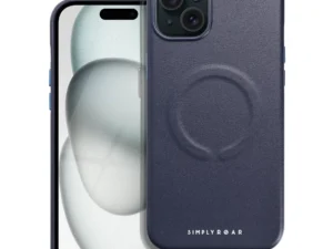 Roar Leather Mag Case - for iPhone 15 Plus  navy