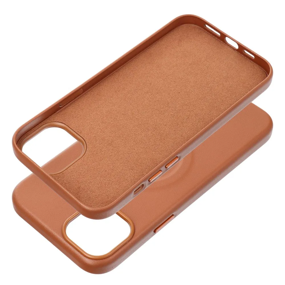 Roar Leather Mag Case - for iPhone 15 Plus Brown - Image 3