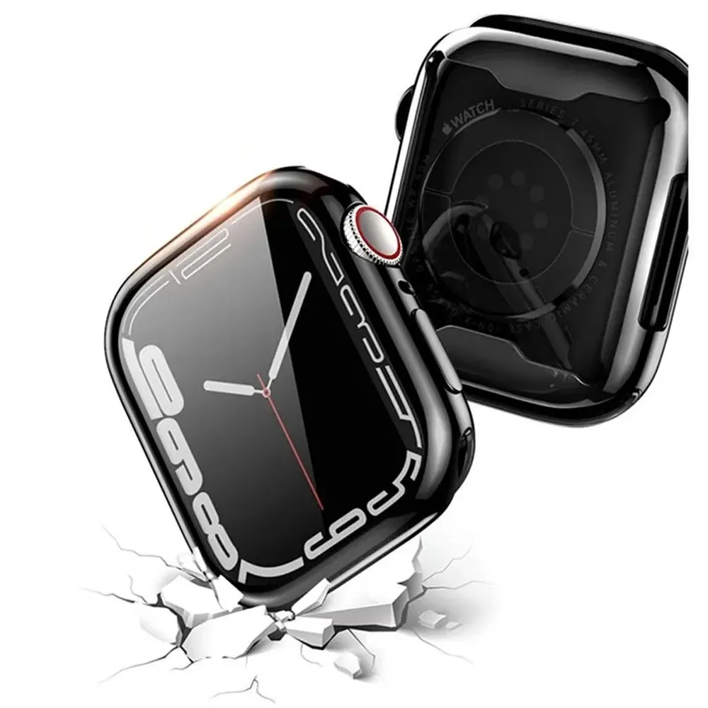DUX DUCIS case SAMO protective with glass for Apple Watch 7 / 8 / 9 41 mm black - Image 4