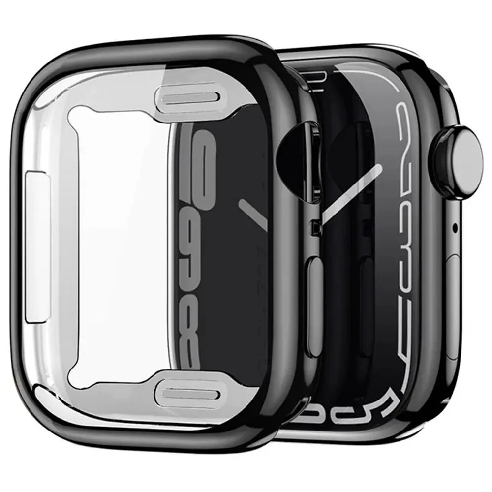 DUX DUCIS case SAMO protective with glass for Apple Watch 7 / 8 / 9 41 mm black
