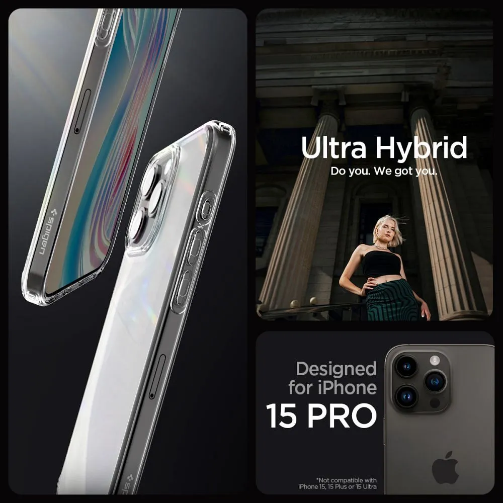 SPIGEN Ultra Hybrid for IPHONE 15 PROfrost clear - Image 24