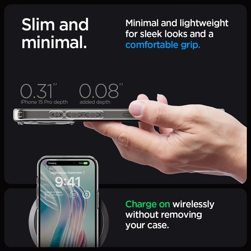SPIGEN Ultra Hybrid for IPHONE 15 PROfrost clear - Image 19
