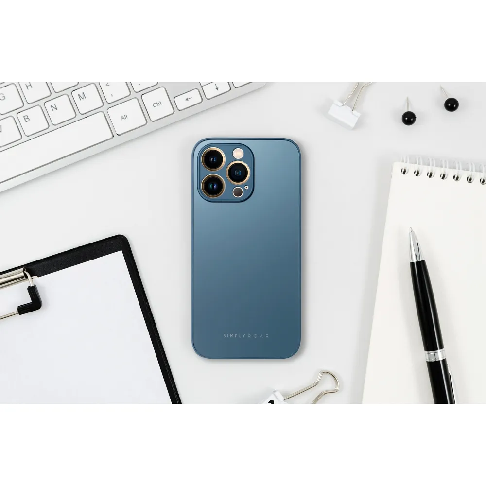 Roar Matte Glass Case - for iPhone 14 blue - Image 4