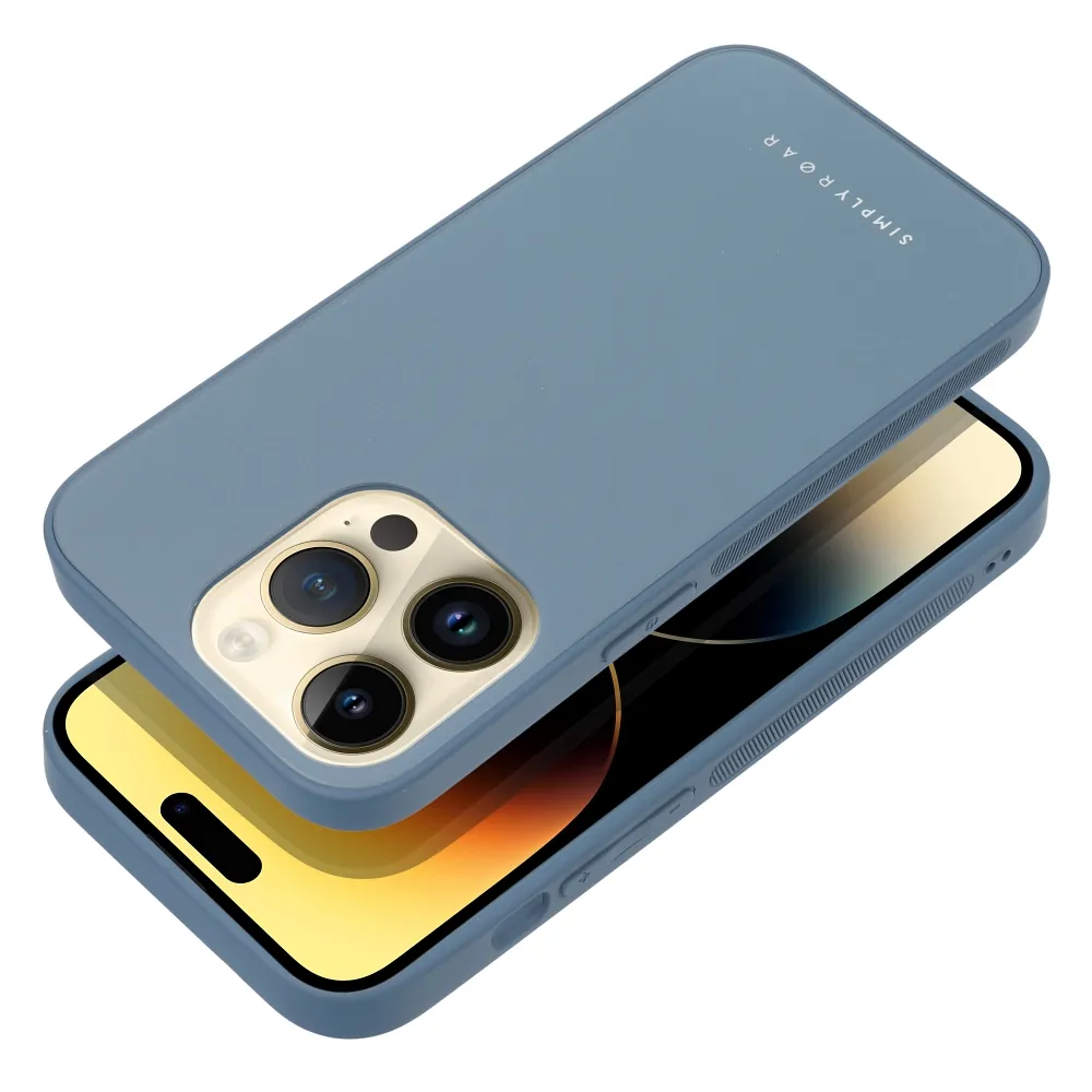 Roar Matte Glass Case - for iPhone 14 blue - Image 2
