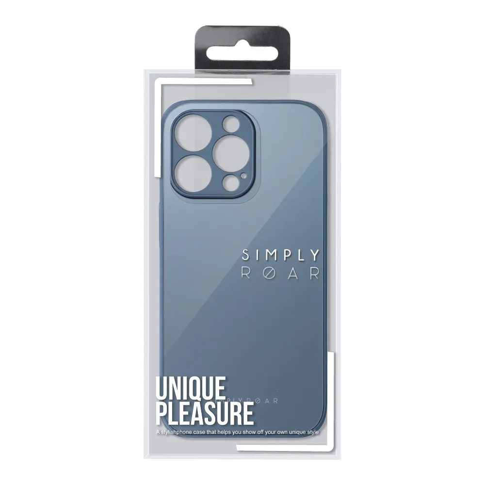 Roar Matte Glass Case - for iPhone 14 blue - Image 8