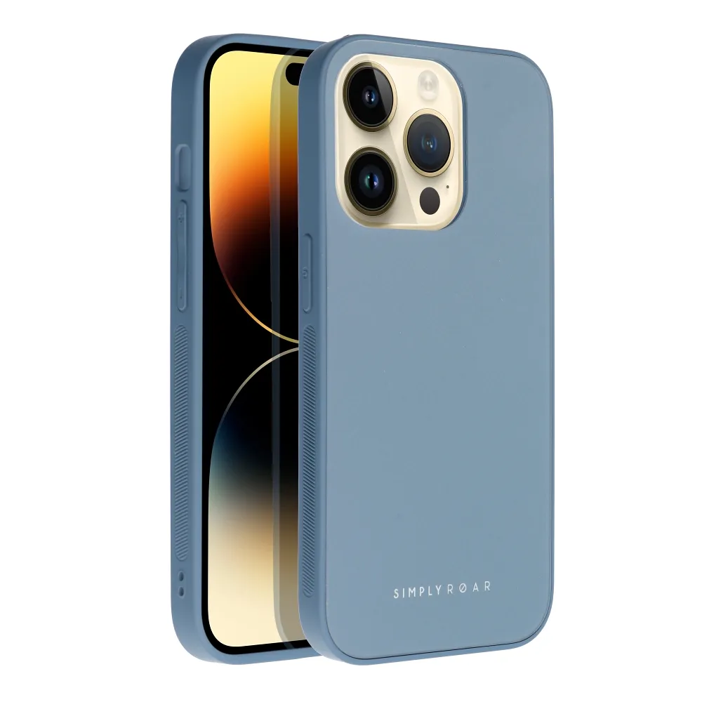 Roar Matte Glass Case - for iPhone 14 blue - Image 3