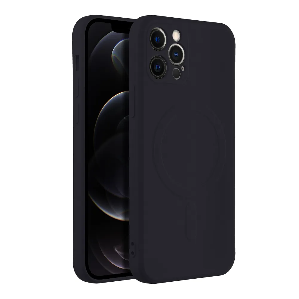 SILICONE MAG COVER case compatible with MagSafe for IPHONE 12 Pro black - Image 17