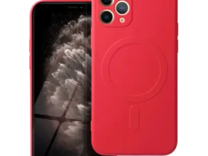 SILICONE MAG COVER case compatible with MagSafe for IPHONE 11 Pro red