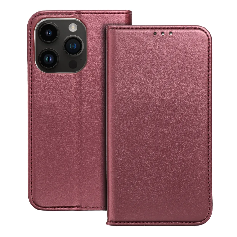 SMART MAGNETO Book case for IPHONE 14 burgundy - Image 2
