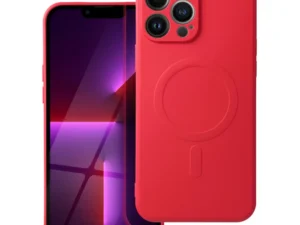 SILICONE MAG COVER case compatible with MagSafe for IPHONE 13 Pro Max red