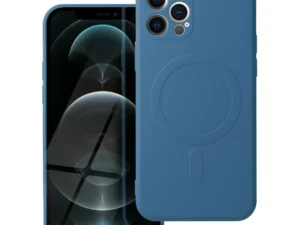 SILICONE MAG COVER case compatible with MagSafe for IPHONE 12 Pro blue