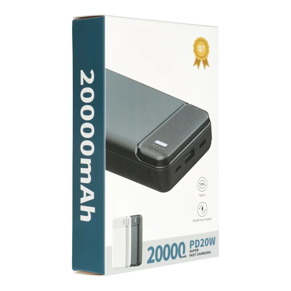 PURIDEA powerbank 200 000 mAh PD QC3.0 3A 20W Q7 white - Image 5