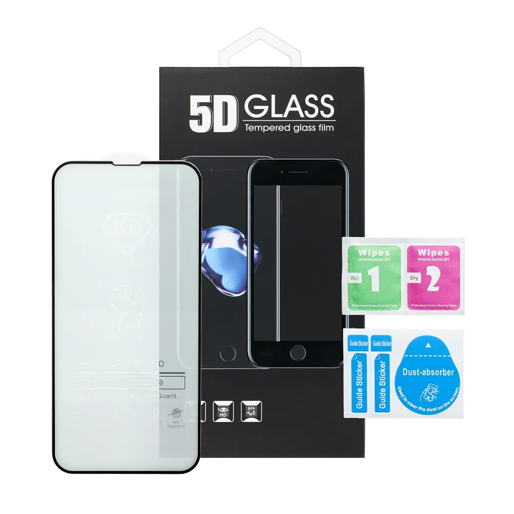 5D teljes felületű ragasztott edzett üveg – Xiaomi 12T / 12T Pro készülékekhez - Image 4