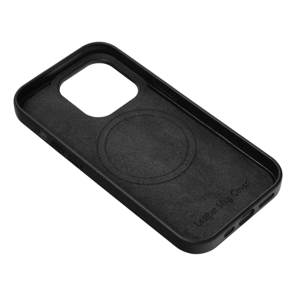 LEATHER MAG COVER case for IPHONE 13 black - Image 4